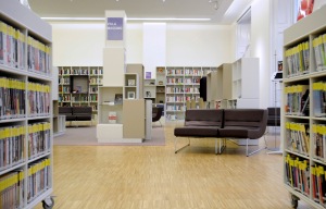 Interiors: Library, Training Room, Goethe-Institut London, April 2016