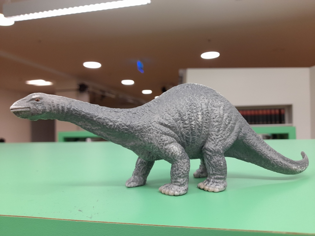 Brontosaurus als Plastik-Spielfigur